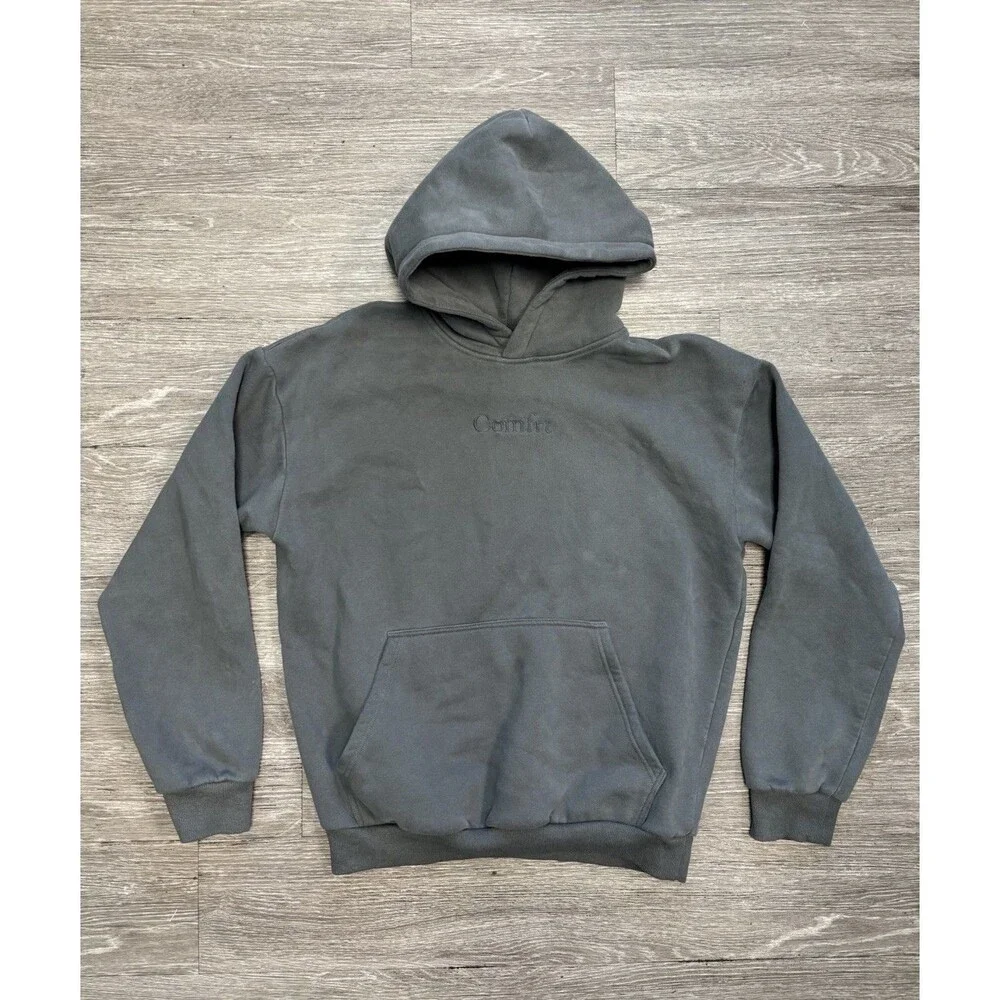 Comfrt Signature Hoodie In Steel Grey Size Medium